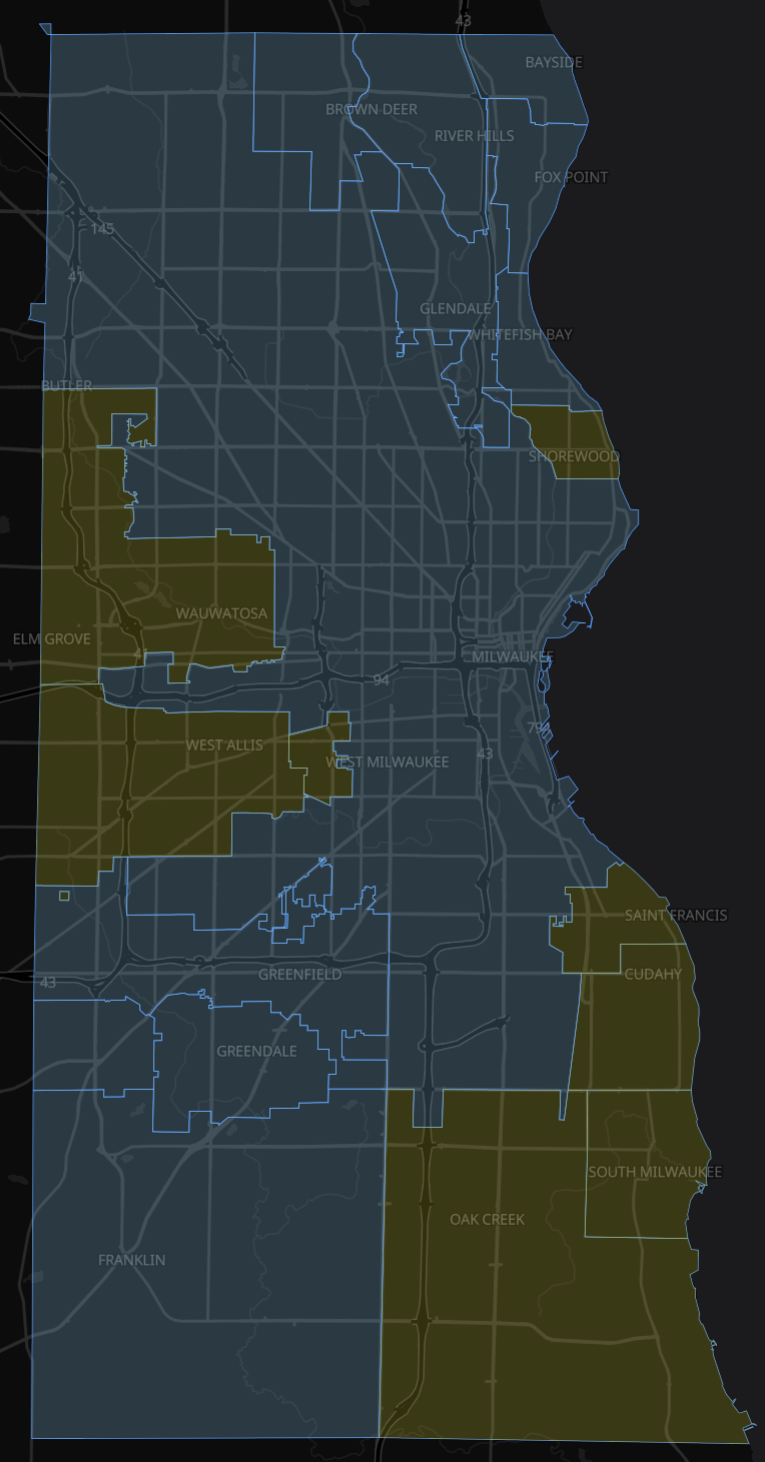 Map: results of 2026 Milwaukee County Democratic Primary